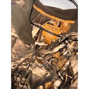 Whitewater Ducks Unlimited Mens XL Camo Quarter Zip Fleece Pullover Jacket